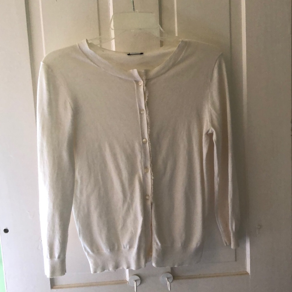 Cream JCrew sweater